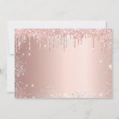 18e Verjaardag roos Gold Silver Save the Date Card (Achterkant)