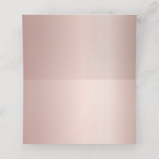 18e verjaardag roos gouden glitter roze glans plaatskaartje (Binnenkant ongevouwen)