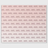 18e verjaardag roos goudroze gradiëntnaam cadeaupapier (Vlak)