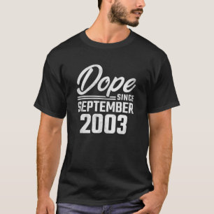 18e verjaardag september 2003 18 jaar t-shirt
