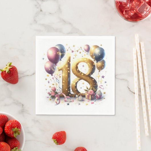 18e verjaardag servet (Insitu)