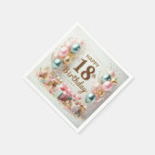 18e verjaardag servet (Hoek)