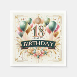 18e verjaardag servet