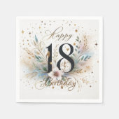 18e verjaardag servet (Voorkant)