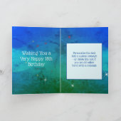 18e verjaardag - Sterrennummers - Blauw groen - Le Kaart (Binnen)