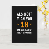 18e verjaardag toen God mij 18 jaar geleden Creëer Kaart (Gele Bloem)