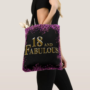 18e verjaardag tote bag