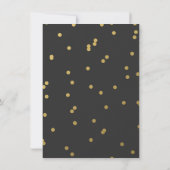 18e verjaardag | Trendy Gold Polka Kaart (Achterkant)