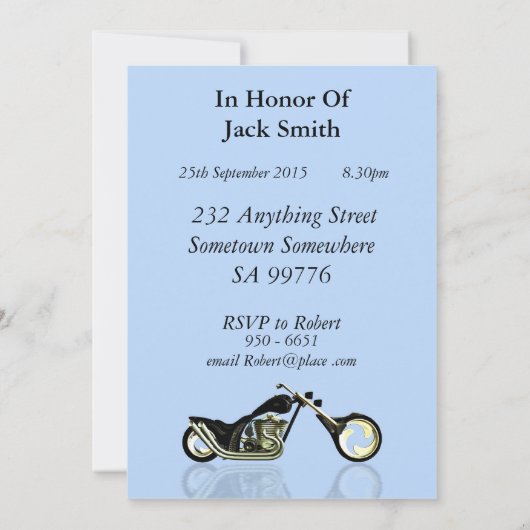 18e verjaardag Uitnodiging (Achterkant)