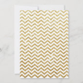 18e verjaardag uitnodiging Gold Glitter (Achterkant)