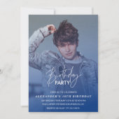 18e verjaardag uitnodiging Verjaardagsfeest Foto j (Voorkant)