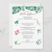 18e verjaardag Uitnodigingen Luau Pool Party (Voorkant)