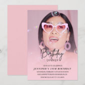 18e verjaardag uitnodigingen Verjaardag Diner Foto (Voorkant / Achterkant)