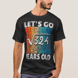 18e verjaardag van 324 = 18 jaar T- T-shirt
