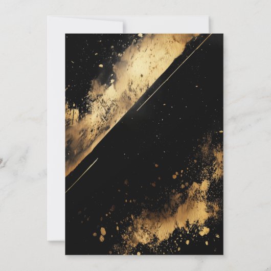 18e verjaardag van Black and Gold Kaart (Achterkant)