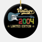 18e verjaardag van de geboorte van gitaar Lover vo Keramisch Ornament (Achterkant)