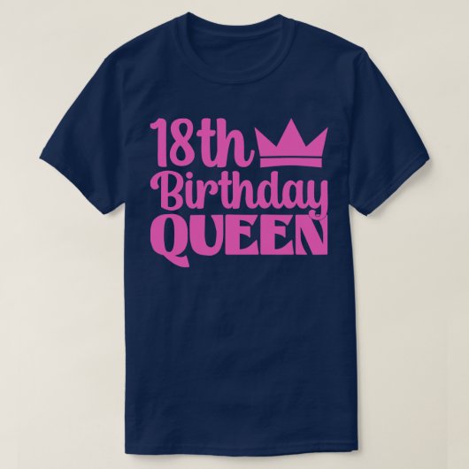 18e verjaardag van de koningin t-shirt (Design voorkant)