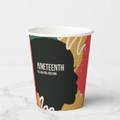 18e verjaardag van de Vrijheidspartij Papieren Bekers (Achterkant)