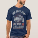 18e verjaardag van de wet een volwassene is hilari t-shirt<br><div class="desc">18e verjaardag is een volwassene hilarisch . Bekijk onze verjaardag voor de selectie van shirten voor de allerbeste in unieke of aangepaste handgemaakte stukken van onze winkels.</div>