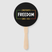 18e verjaardag van de Zwarte Vrijheid Handwaaier (Achterkant)