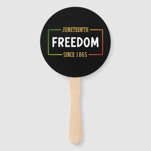 18e verjaardag van de Zwarte Vrijheid Handwaaier (Voorkant)