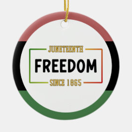 18e verjaardag van de Zwarte Vrijheid Keramisch Ornament