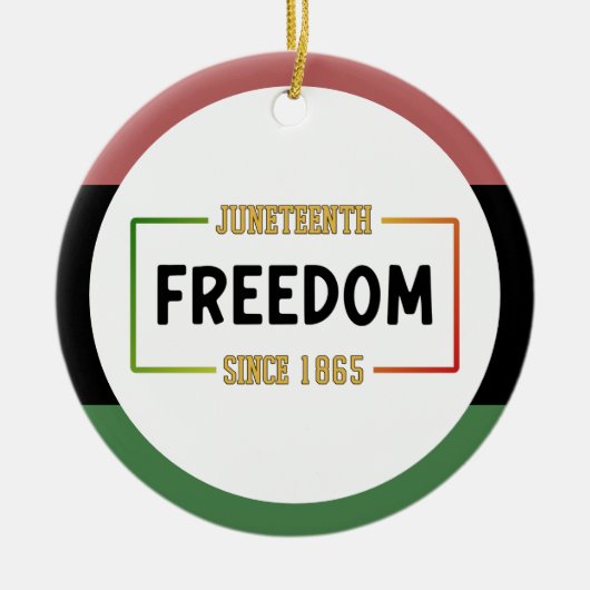 18e verjaardag van de Zwarte Vrijheid Keramisch Ornament (Voorkant)