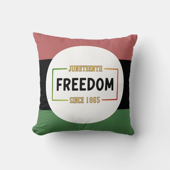 18e verjaardag van de Zwarte Vrijheid Kussen (Voorkant)