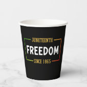 18e verjaardag van de Zwarte Vrijheid Papieren Bekers (Voorkant)