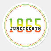 18e verjaardag van de Zwarte Vrijheid Ronde Sticker (Voorkant)