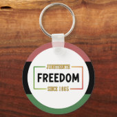 18e verjaardag van de Zwarte Vrijheid Sleutelhanger (Voorkant)