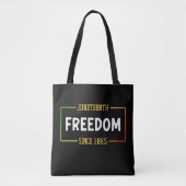 18e verjaardag van de Zwarte Vrijheid Tote Bag (Voorkant)