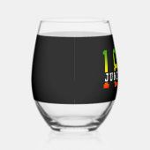 18e verjaardag van de Zwarte Vrijheid Wijnglas Zonder Voet (Rechts)