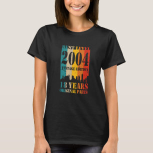 18e verjaardag van het oorspronkelijke Vintag op h T-shirt