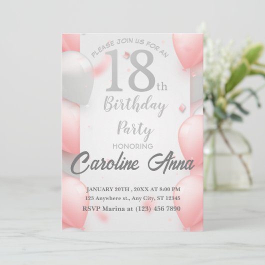 18e verjaardag van het Verdrag van Aarde - uitnodi Kaart (Staand voorkant)