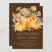 18e verjaardag verrassingsfeest rustieke boho pomp kaart (Voorkant / Achterkant)