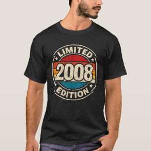 18e Verjaardag Vintage 2008 Limited Edition 18  T-shirt