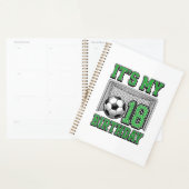 18e Verjaardag Voetbal Vintage Planner (Display)