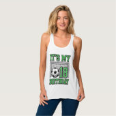 18e Verjaardag Voetbal Vintage Tanktop (Volledige Voorkant)