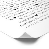 18e verjaardag volwassen redenen waarom we van je  poster (Hoek)