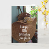 **18E VERJAARDAG** WENSEN "MOOIE DOCHTER" KAART (Gele Bloem)