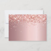 18e verjaardag zwart roze glitter sparkles save the date (Achterkant)