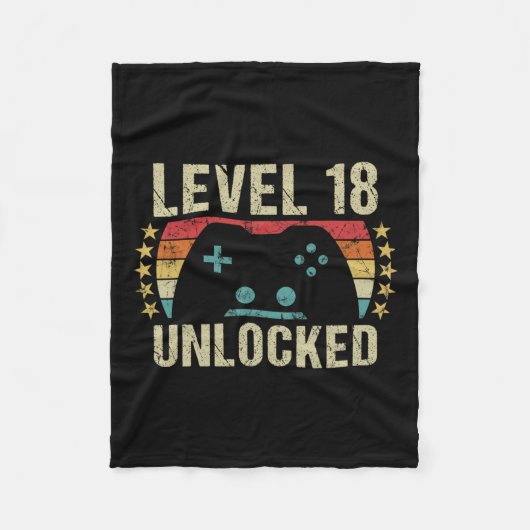 18e Verjaardagscadeau 18 Jaar Oud Jongen Meisje G Fleece Deken (Voorkant)