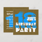 18e verjaardagsfeest 18 jaar oude Grunge Z18A Kaart (Voorkant / Achterkant)