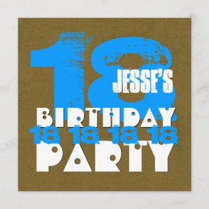 18e verjaardagsfeest 18 jaar oude Grunge Z18A Kaart