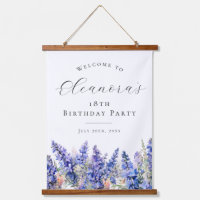 18e Verjaardagsfeest Juli Geboorte Bloem Welkom