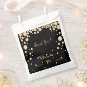 18e verjaardagsfeest zwart goud bedankt diamanten bedankzakje (Geknipt)