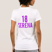 18e verjaardagsfeestdag, foto paars t-shirt (Achterkant)