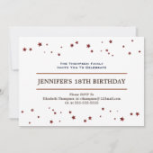 18e verjaardagsfeestfoto kaart (Achterkant)