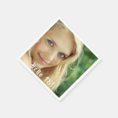 18e verjaardagsfeestfoto servet (Hoek)